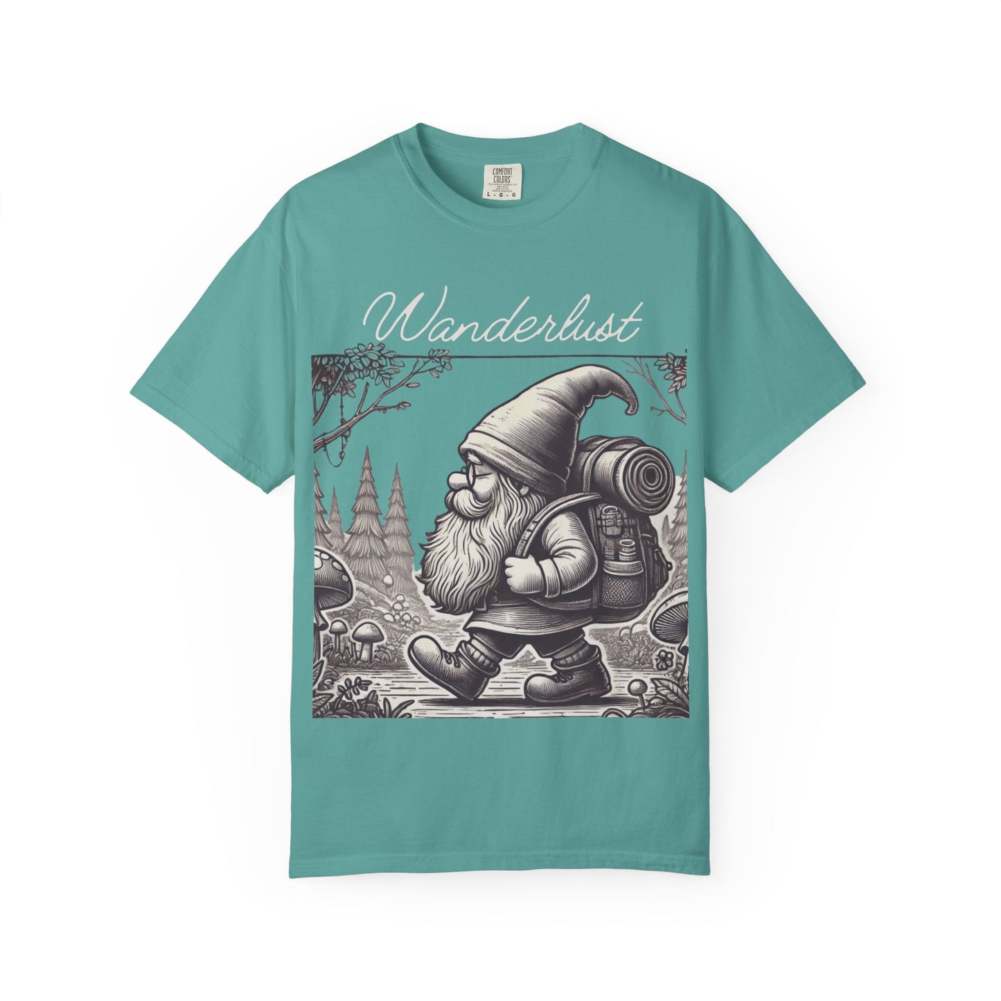 Wanderlust Gnome | Vintage Comfy Cotton Tee