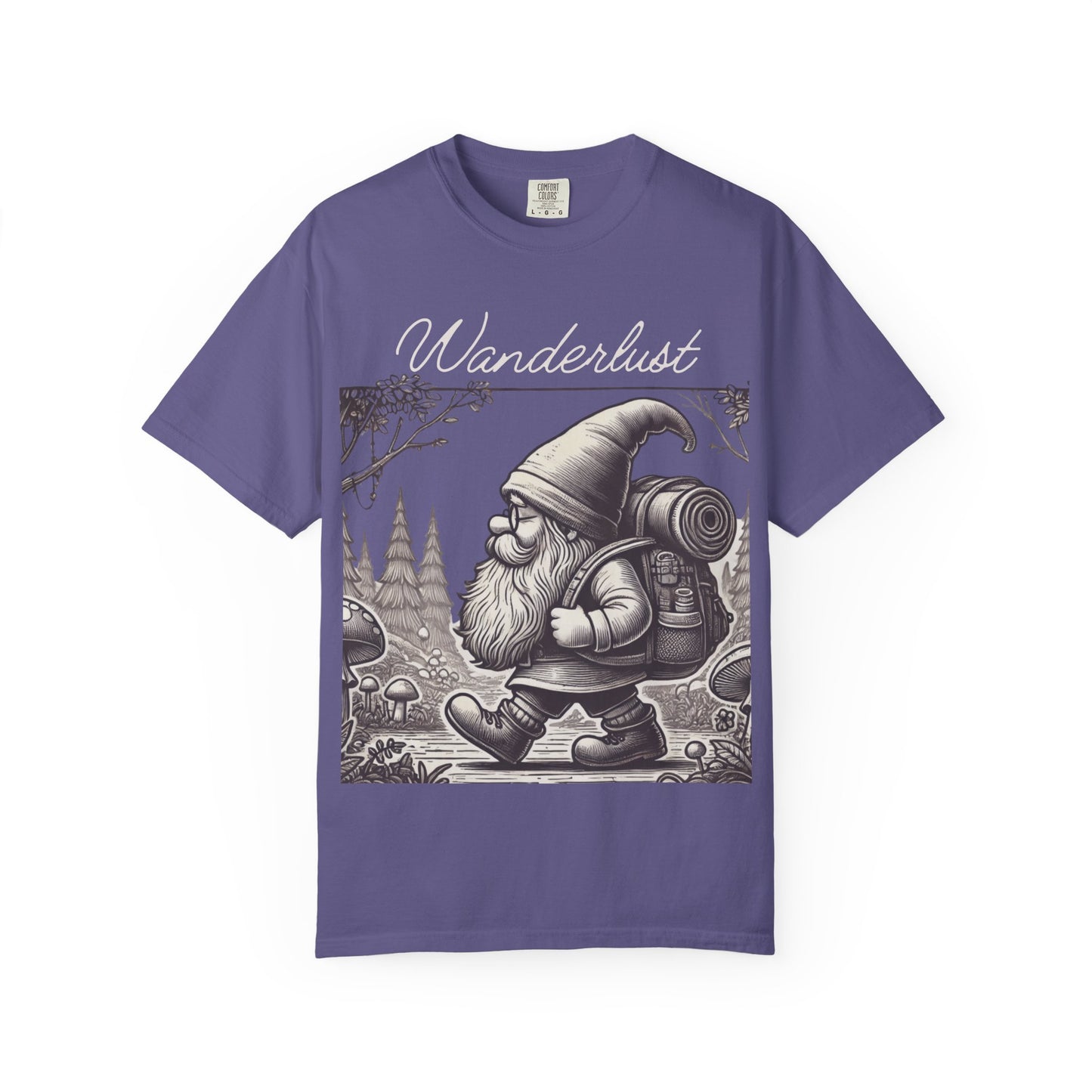 Wanderlust Gnome | Vintage Comfy Cotton Tee