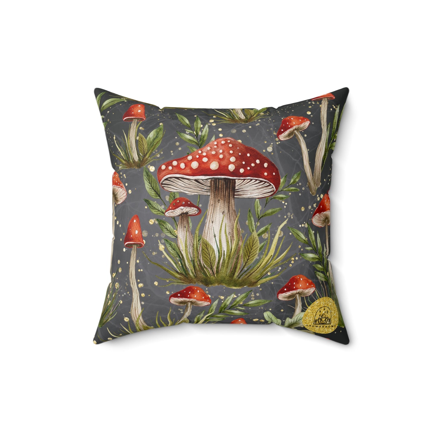 Mushroom & Moss Magic | Accent Pillow