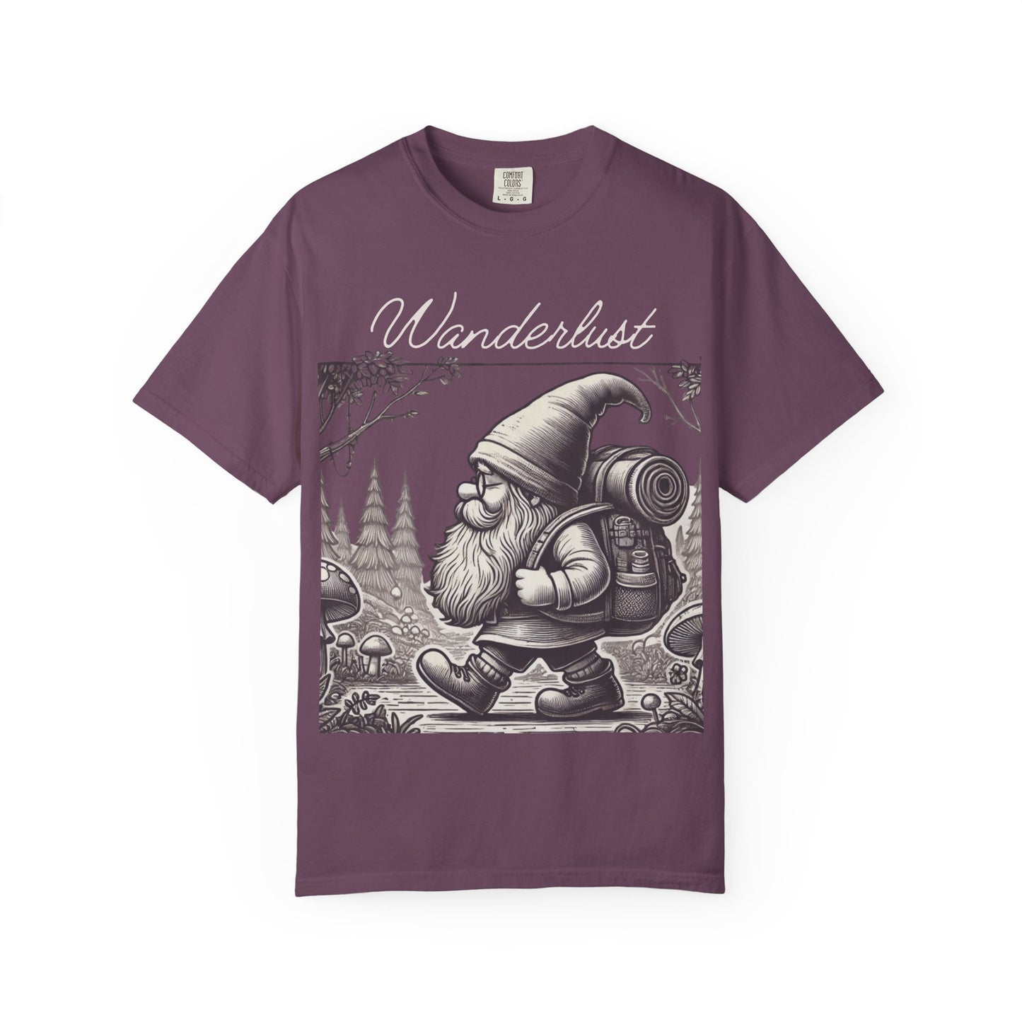Wanderlust Gnome | Vintage Comfy Cotton Tee