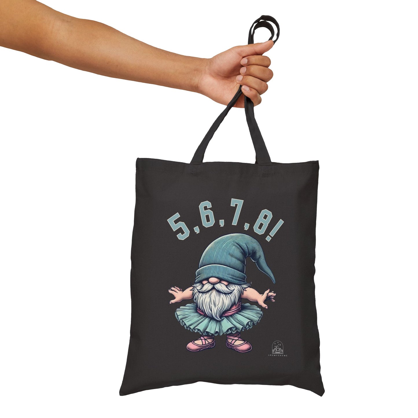 Dance Count Ballet Gnome | Cotton Canvas Tote Bag