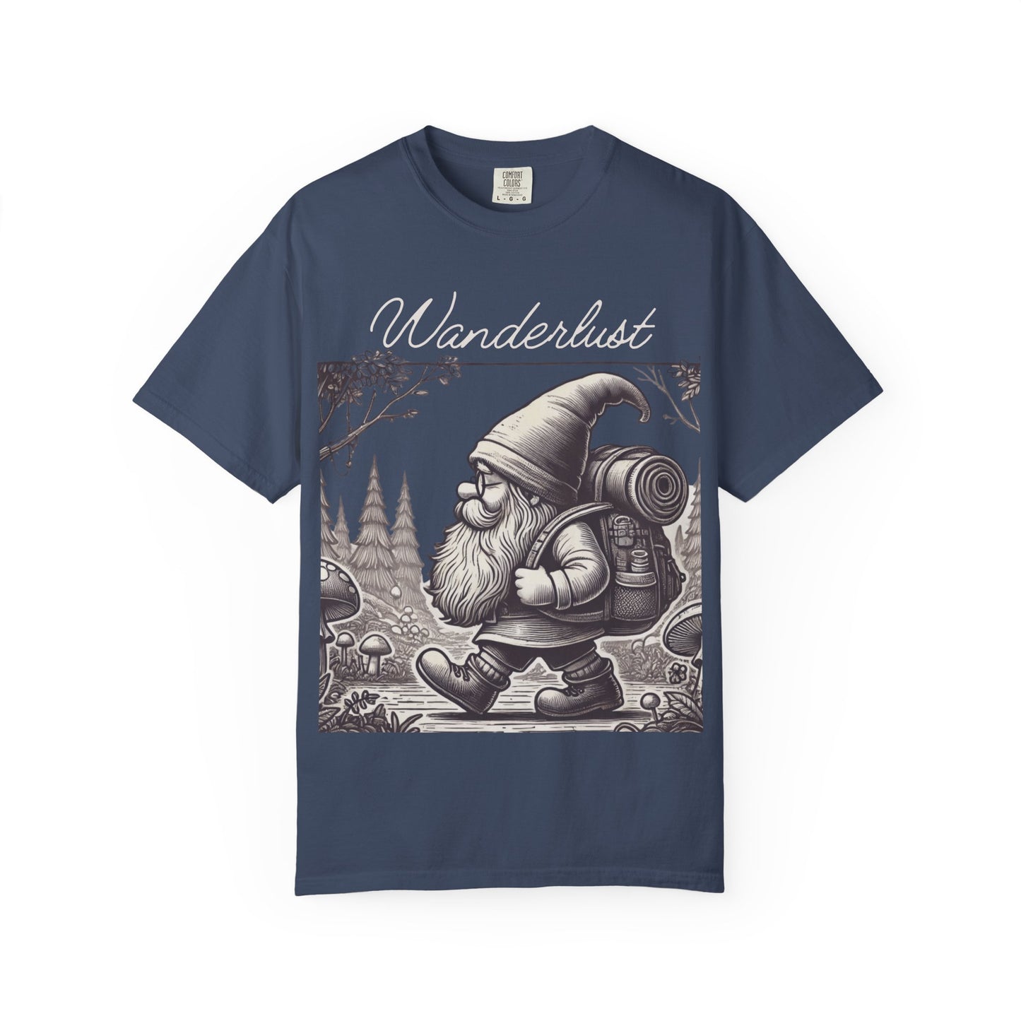Wanderlust Gnome | Vintage Comfy Cotton Tee