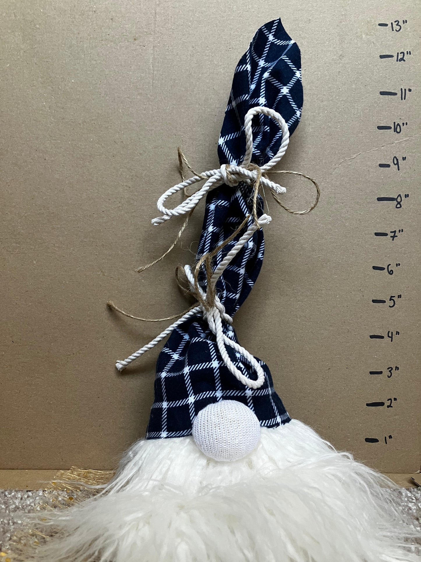 Deep Navy Plaid Gnome | The Original AromaGnome | Handcrafted Home Decor Diffusers