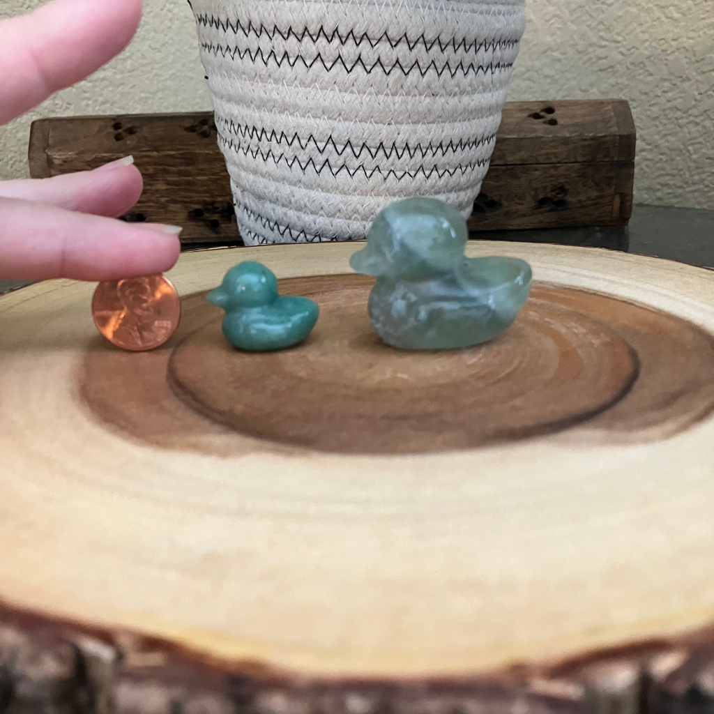 Crystal Duck Carvings | Looks like a rubber duck!