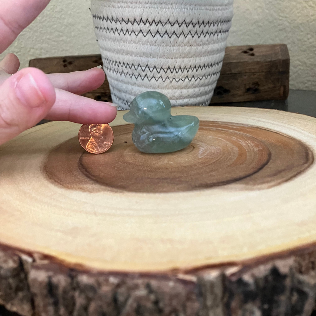 Crystal Duck Carvings | Looks like a rubber duck!