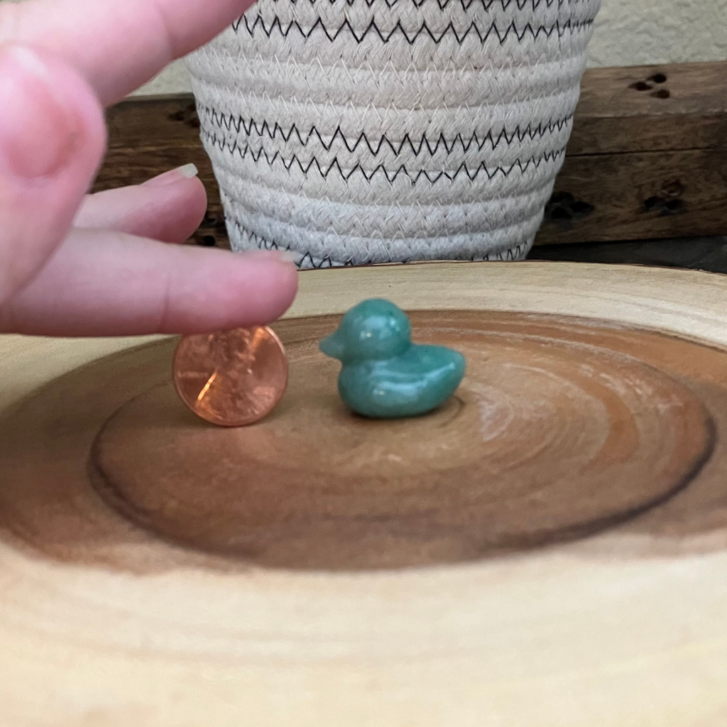 Crystal Duck Carvings | Looks like a rubber duck!