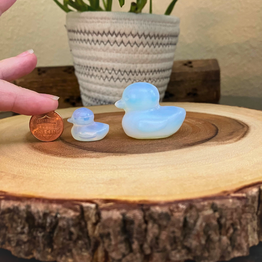 Crystal Duck Carvings | Looks like a rubber duck!