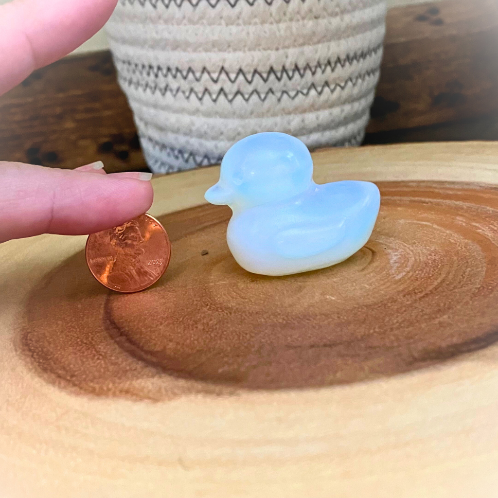Crystal Duck Carvings | Looks like a rubber duck!