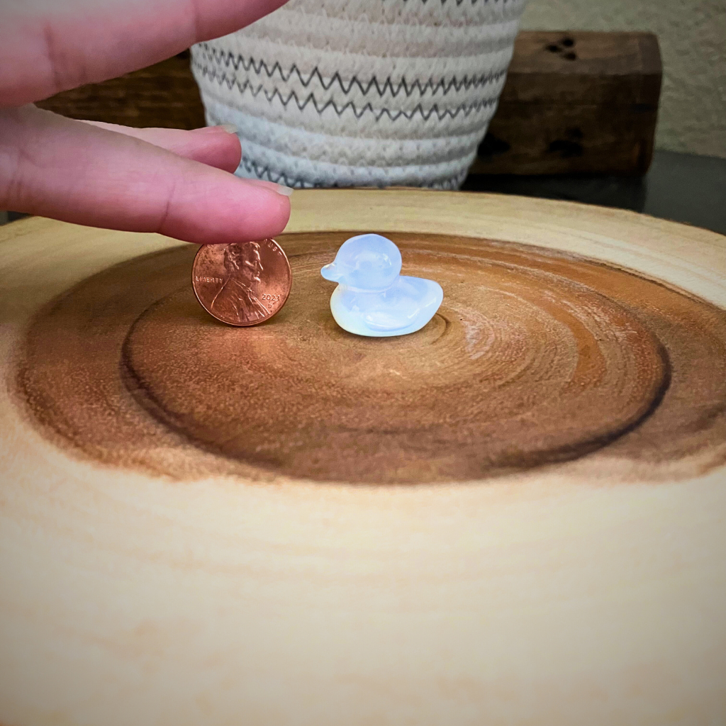 Crystal Duck Carvings | Looks like a rubber duck!