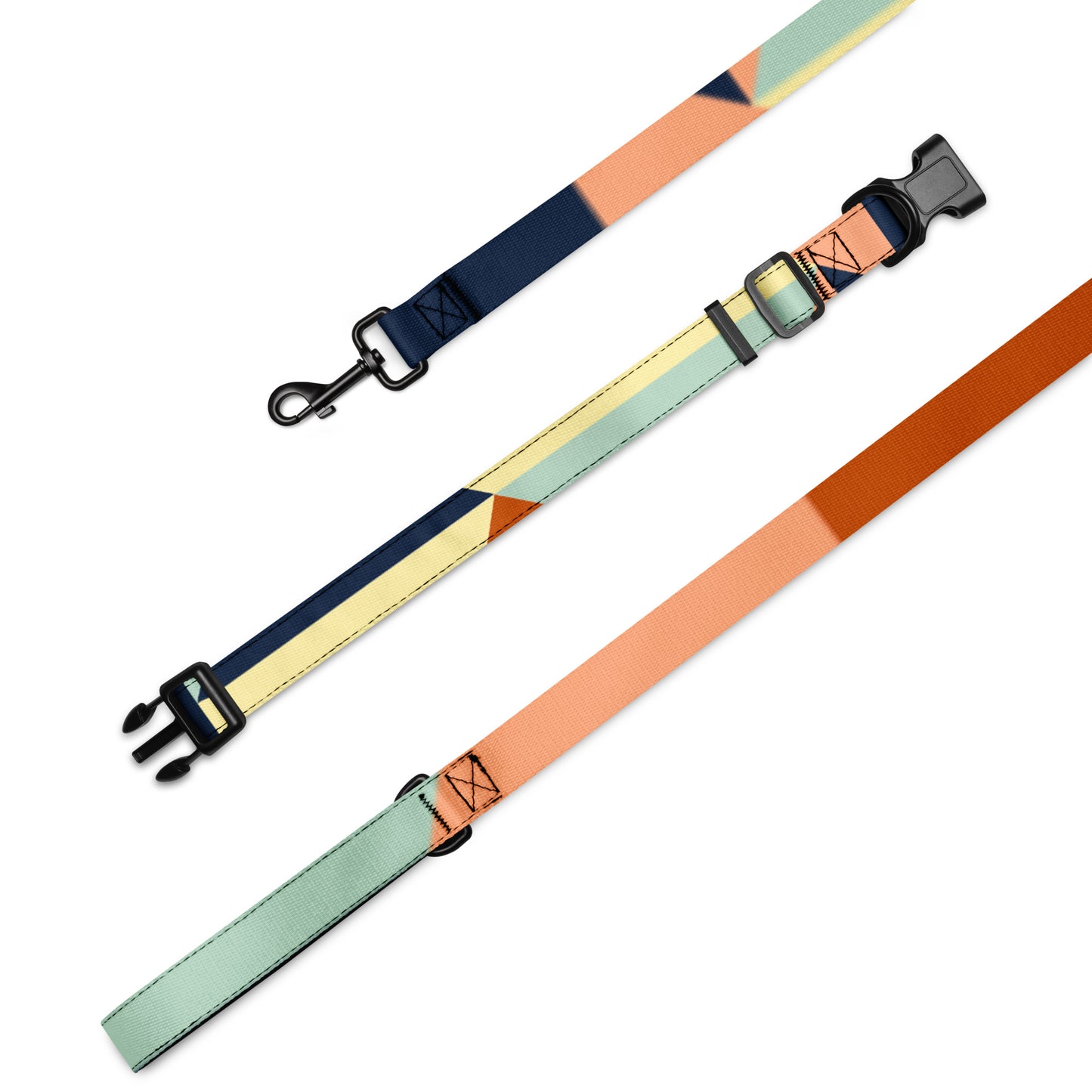 Pastels Pet collar & leash