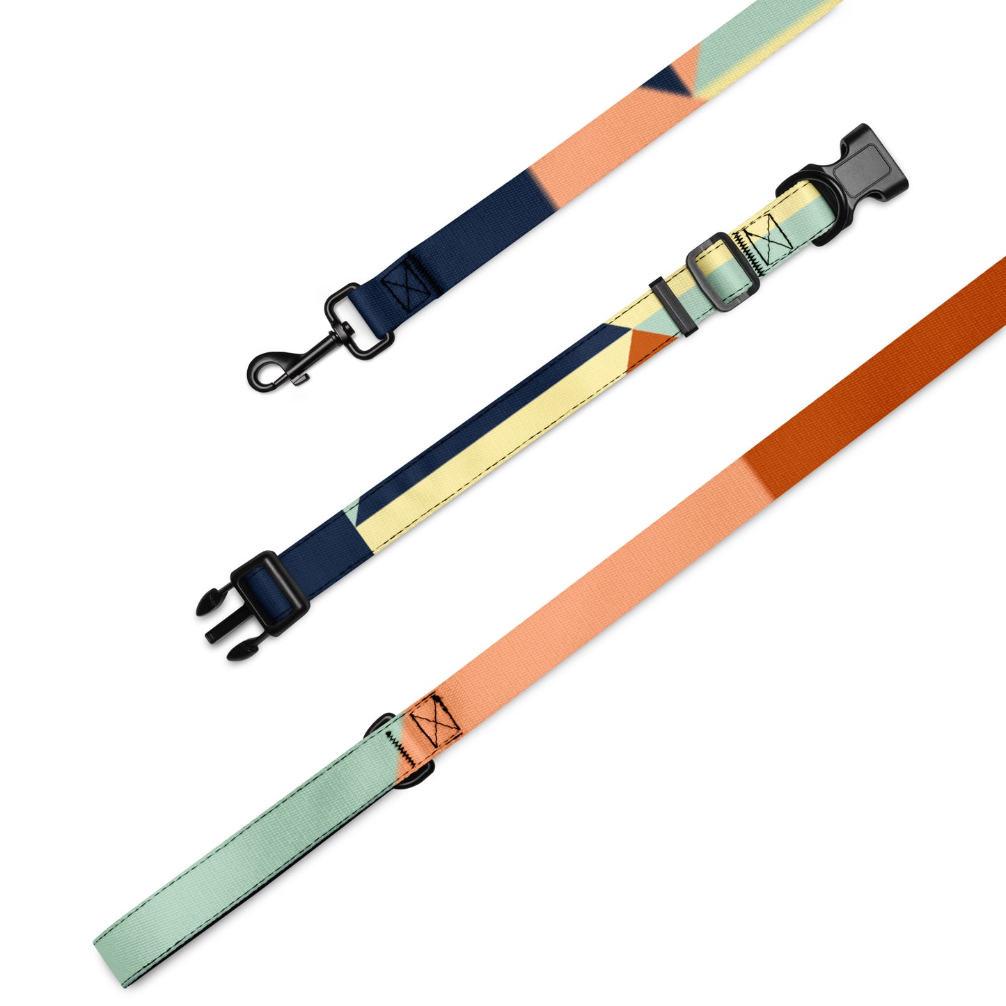 Pastels Pet collar & leash