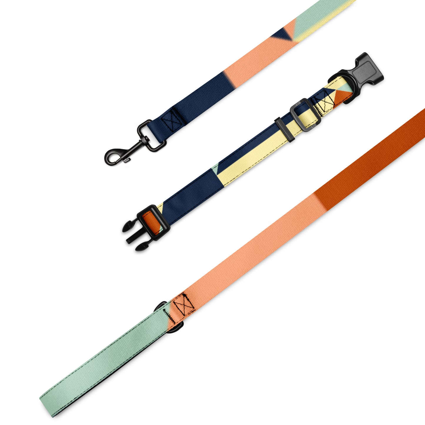 Pastels Pet collar & leash