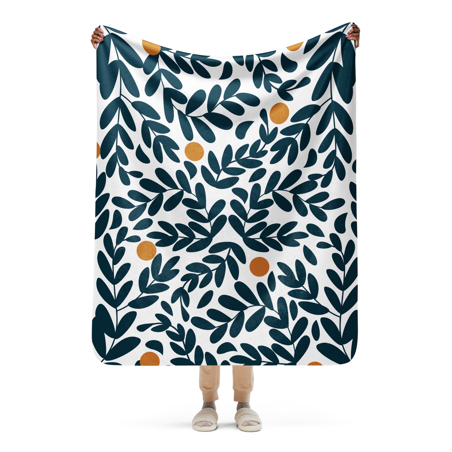 Citrus Vine | Sherpa Blanket