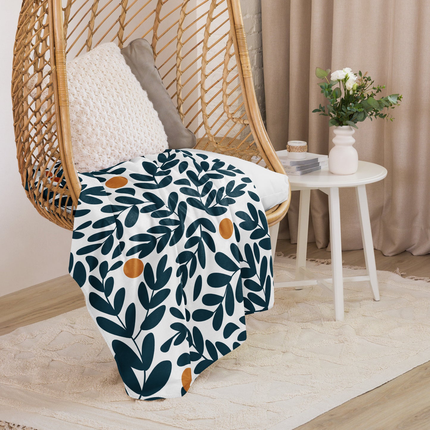 Citrus Vine | Sherpa Blanket