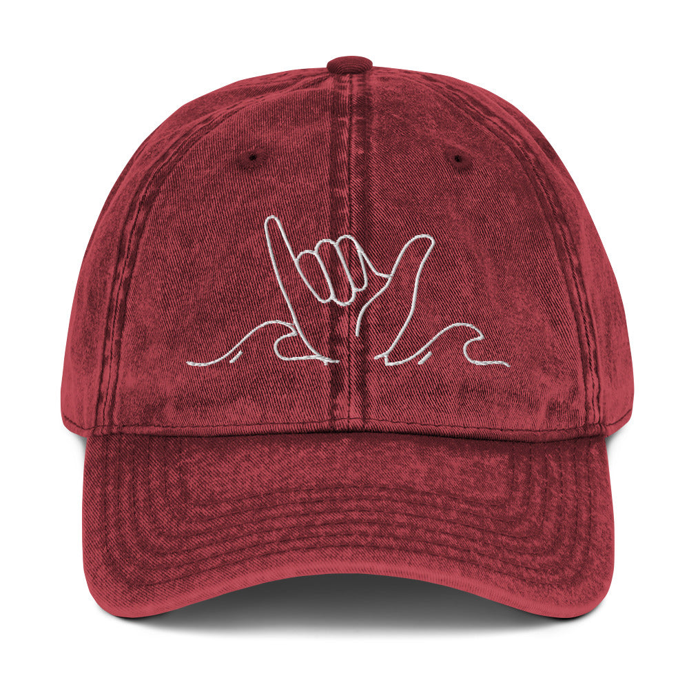 Surf's Up Shaka | Vintage Embroidered Cap