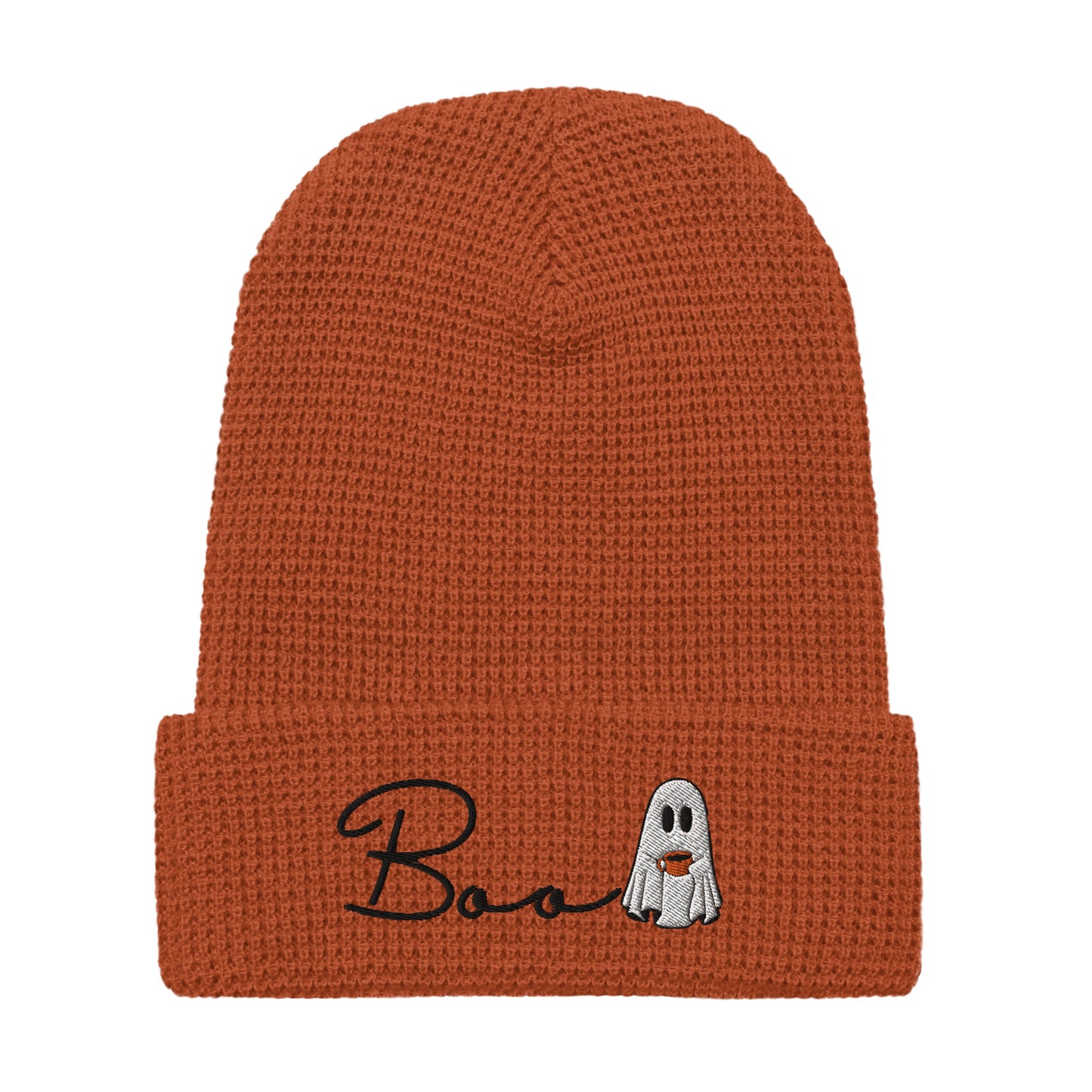 Boo Beanie | Waffle Knit Slouchy Beanie