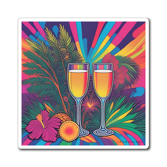 Mimosa Psychedelic Sunrise | Magnet