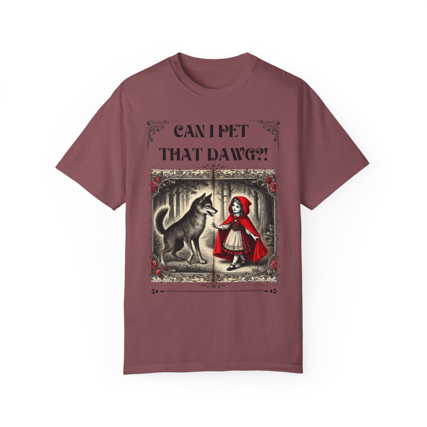 Can I Pet That Dawg? Lil' Red Riding Hood | Vintage Comfy Cotton Tee