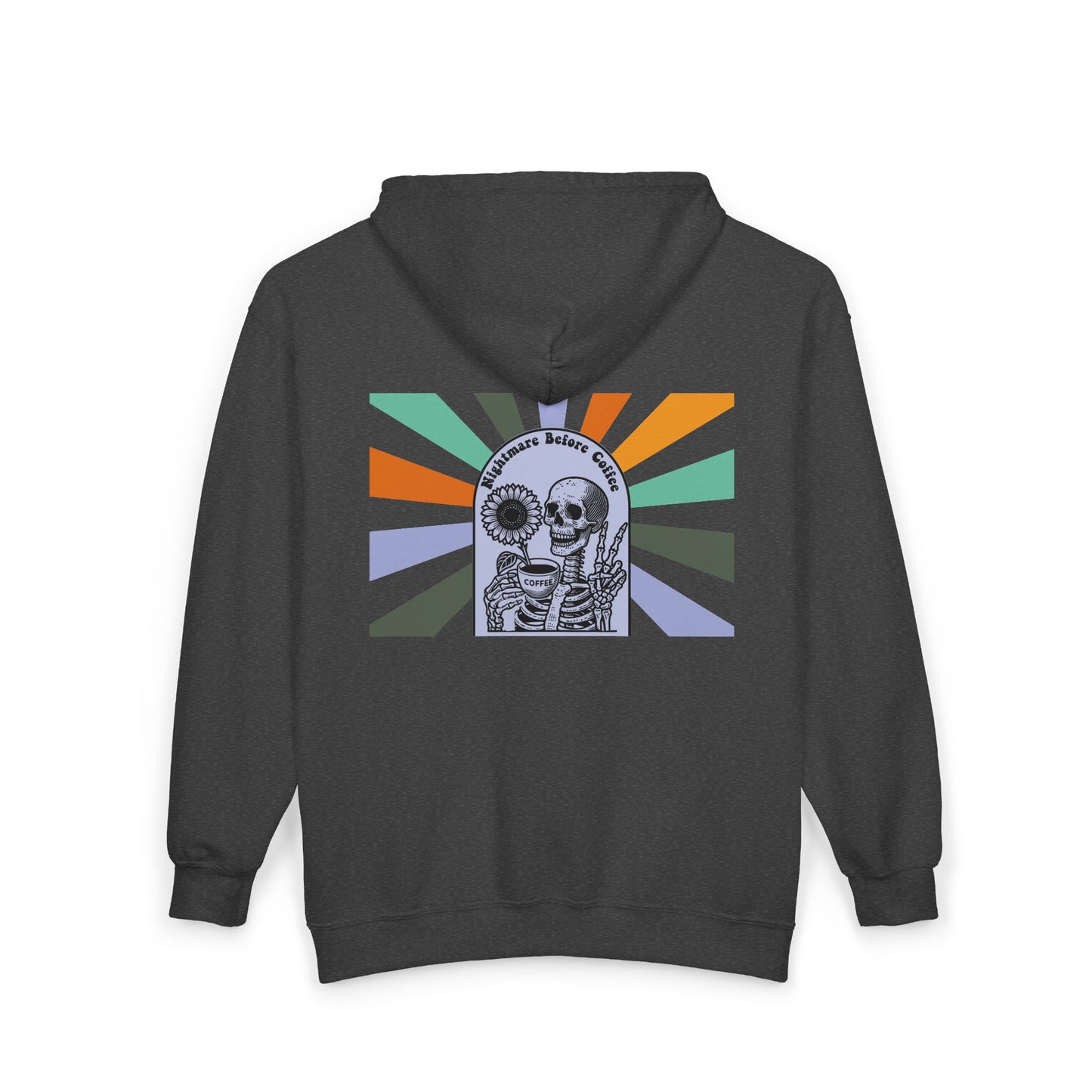 Nightmare Before Coffee | Unisex Full Zip Hooded Jacket