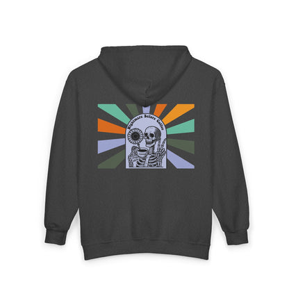 Nightmare Before Coffee | Unisex Full Zip Hooded Jacket