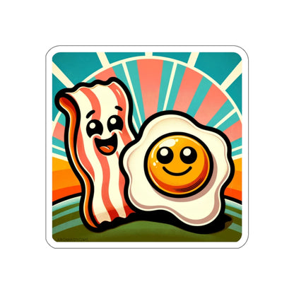 Bacon & Egg Besties | Retro Sticker