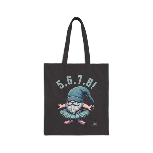 Dance Count Ballet Gnome | Cotton Canvas Tote Bag