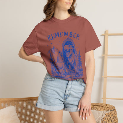 Dude Dino | Remember Who You Are Chicken & T-Rex Graphic Tee