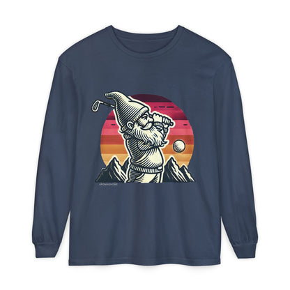 Golf Gnome | Unisex Garment-dyed Long Sleeve Shirt