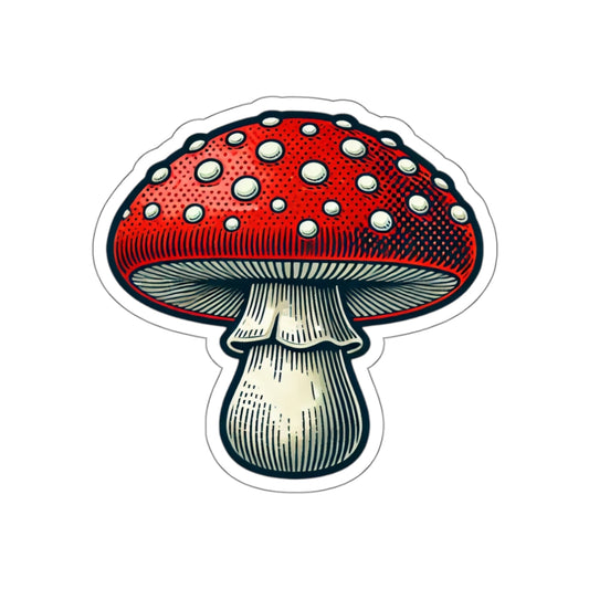 Amanita Mushroom | Retro-Vintage Sticker