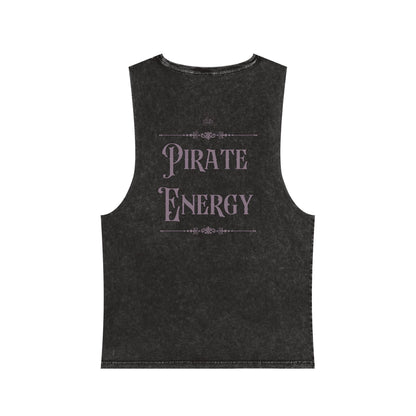 Vintage Pirate Energy | Unisex Stonewash Tank Top