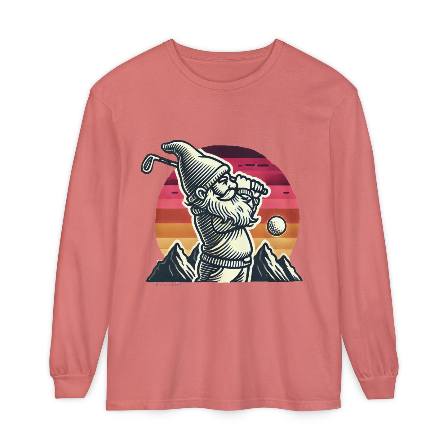 Golf Gnome | Unisex Garment-dyed Long Sleeve Shirt