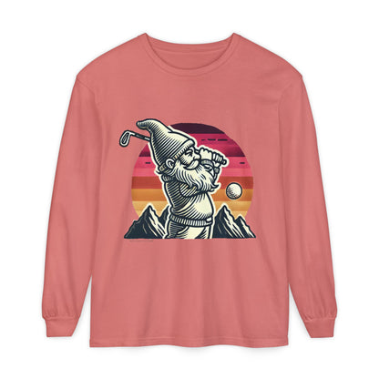 Golf Gnome | Unisex Garment-dyed Long Sleeve Shirt