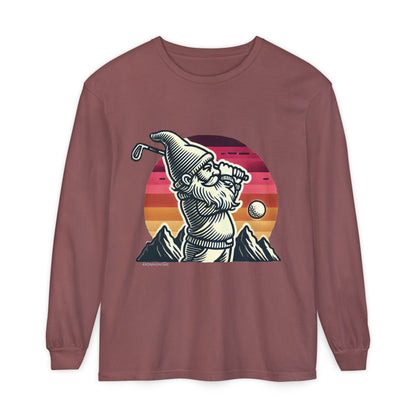 Golf Gnome | Unisex Garment-dyed Long Sleeve Shirt