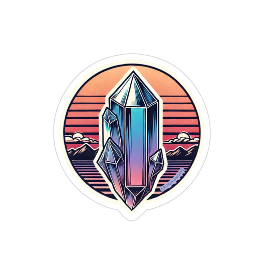 Crystal Sunset | Retro-Vintage Sticker