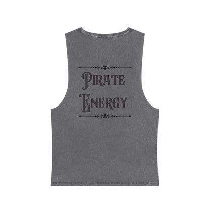 Vintage Pirate Energy | Unisex Stonewash Tank Top