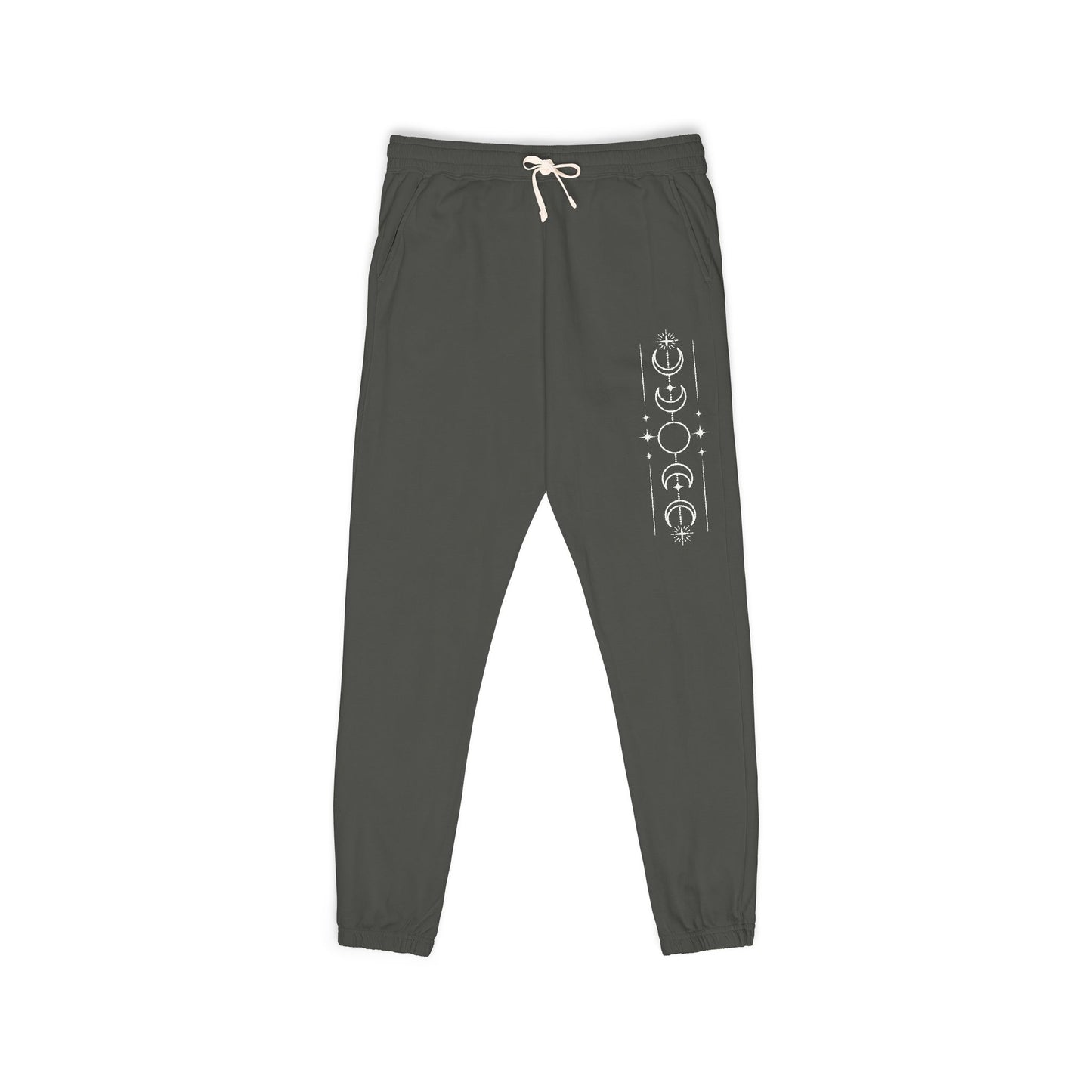 Lunar Phases | Premium Unisex Garment-Dyed Lightweight Fleece Sweatpants