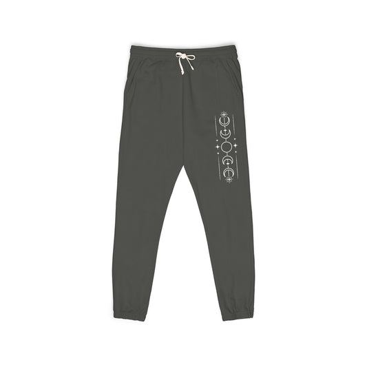 Lunar Phases | Premium Unisex Garment-Dyed Lightweight Fleece Sweatpants