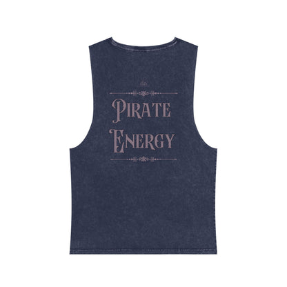 Vintage Pirate Energy | Unisex Stonewash Tank Top
