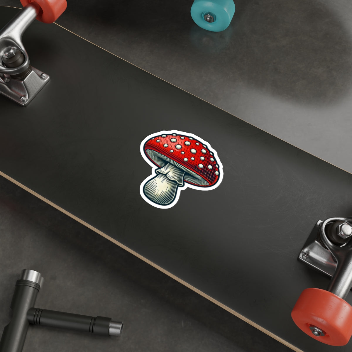 Amanita Mushroom | Retro-Vintage Sticker