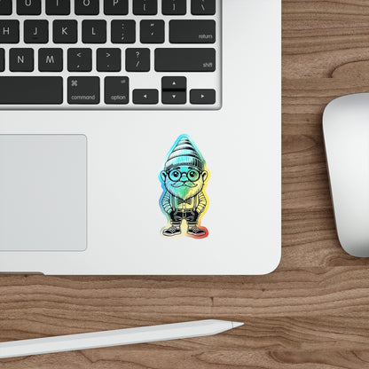 Sir Chrome Gnome | Vintage Holographic Sticker