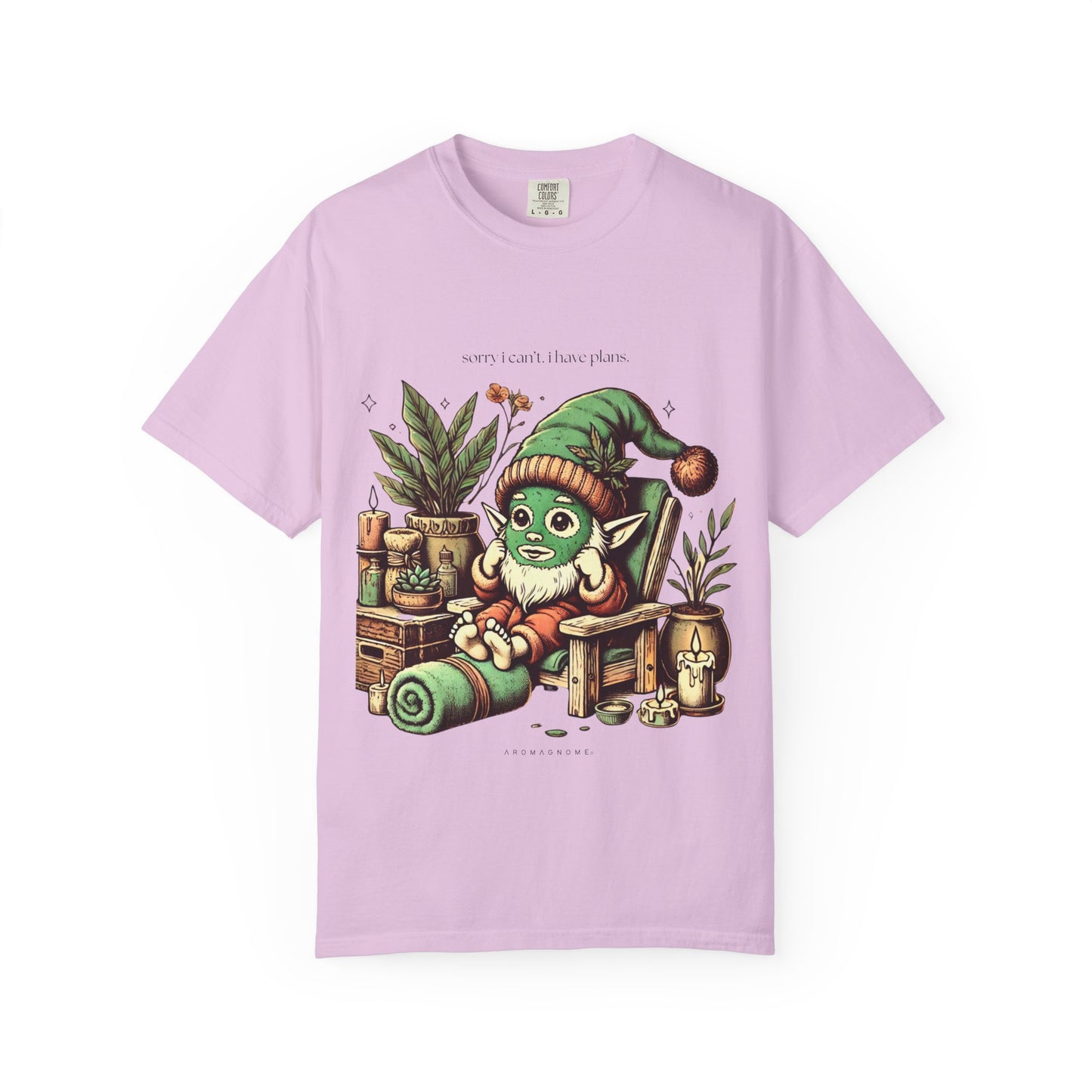 sorry i can't. i have plans | Self Care Spa Gnome