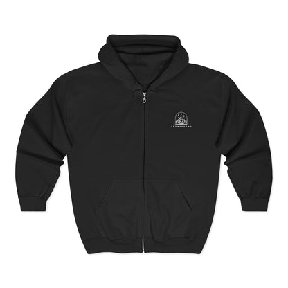 Nightmare Before Coffee | Unisex Full Zip Hooded Jacket
