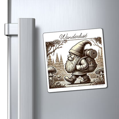 Wanderlust Gnome | Magnet