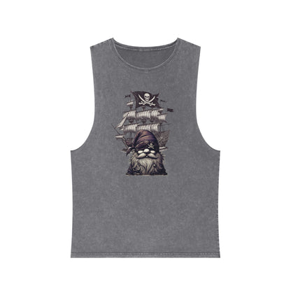 Vintage Pirate Energy | Unisex Stonewash Tank Top