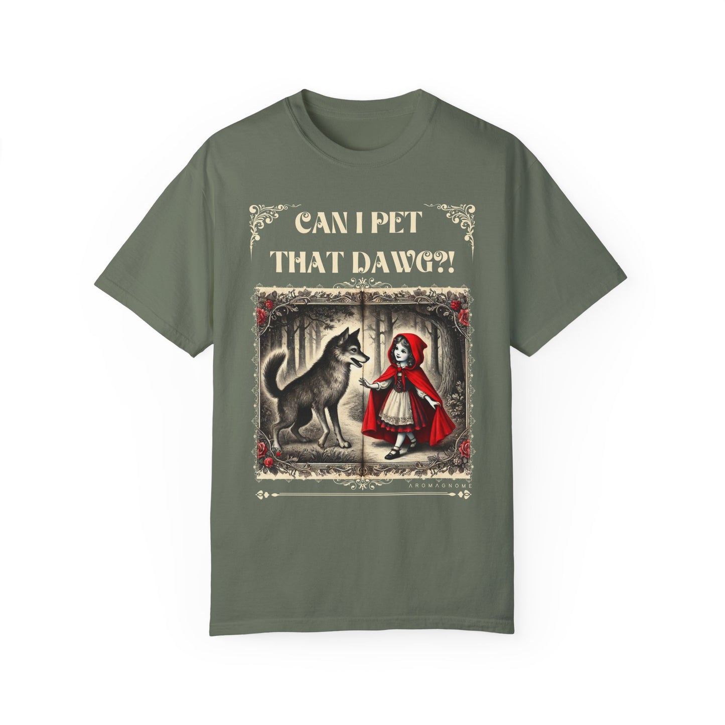 Can I Pet That Dawg? Lil' Red Riding Hood | Vintage Comfy Cotton Tee