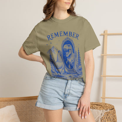 Dude Dino | Remember Who You Are Chicken & T-Rex Graphic Tee