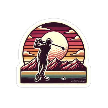 Golf Sunset | Retro-Vintage Sticker