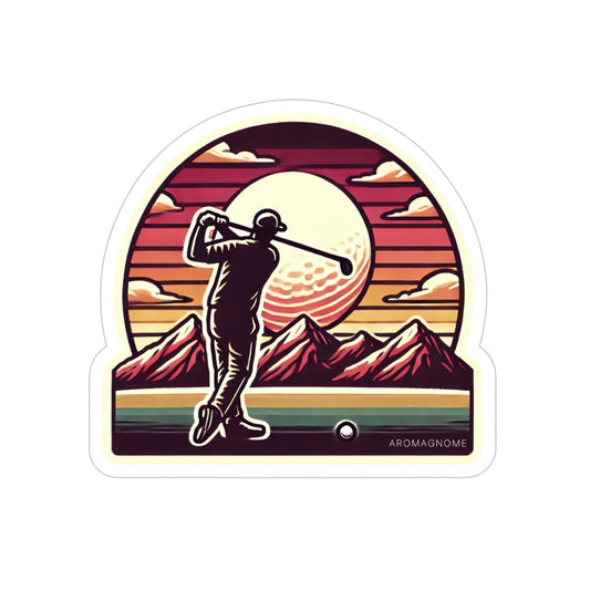Golf Sunset | Retro-Vintage Sticker