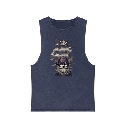 Vintage Pirate Energy | Unisex Stonewash Tank Top