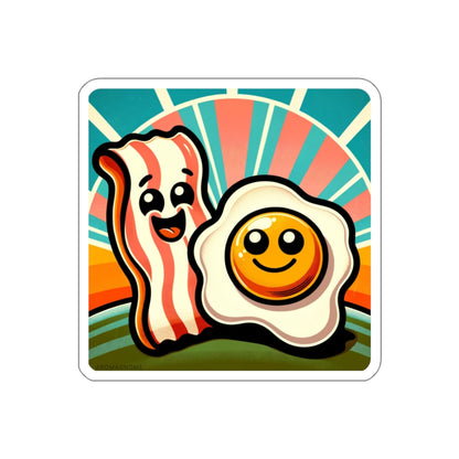 Bacon & Egg Besties | Retro Sticker